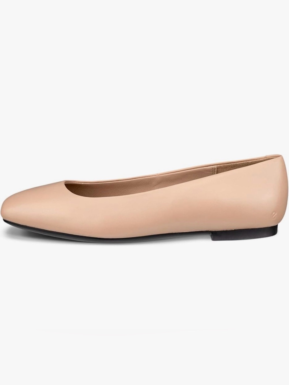 Ecco Women's Nude Blush Leather Ballet Flat